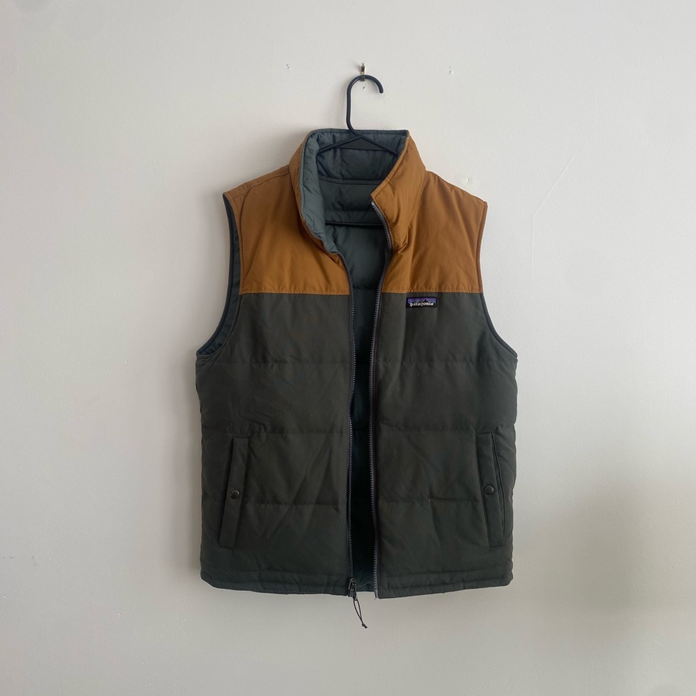 Patagonia reversible down vest